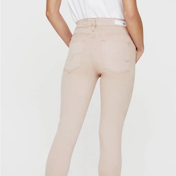 AG Adriano Goldschmied Women's Farrah Jeans in Sulfur Infinite Mauve - Picture 5 of 5